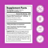 Vitapia Organic Milk Thistle Capsules with a glass of water