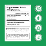 Vitapia Organic Nopal Cactus Powder Supplement nutritional information