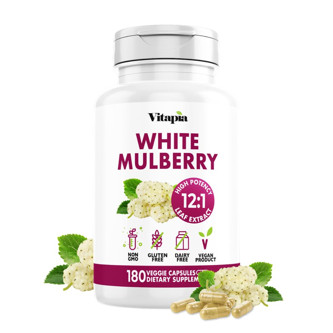 Vitapia White Mulberry Leaf Extract Capsules 12:1 front view
