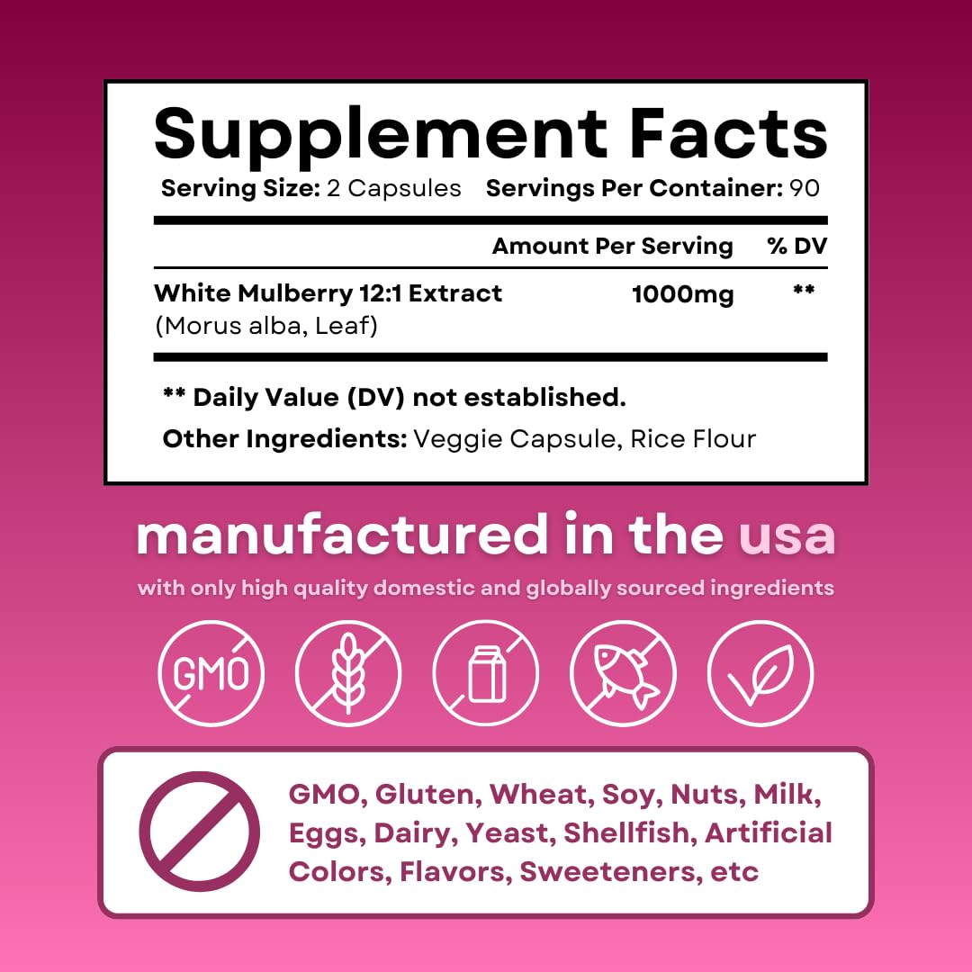Vitapia White Mulberry Leaf Extract Capsules 12:1 lifestyle scene