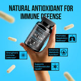 VitaRaw Quercetin Supplement 500mg capsules in bottle
