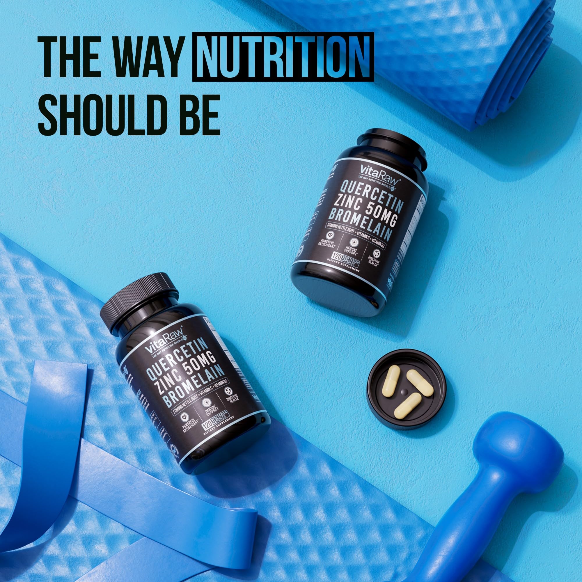 VitaRaw Quercetin Supplement 500mg packaging