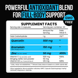 VitaRaw Quercetin Supplement 500mg side view