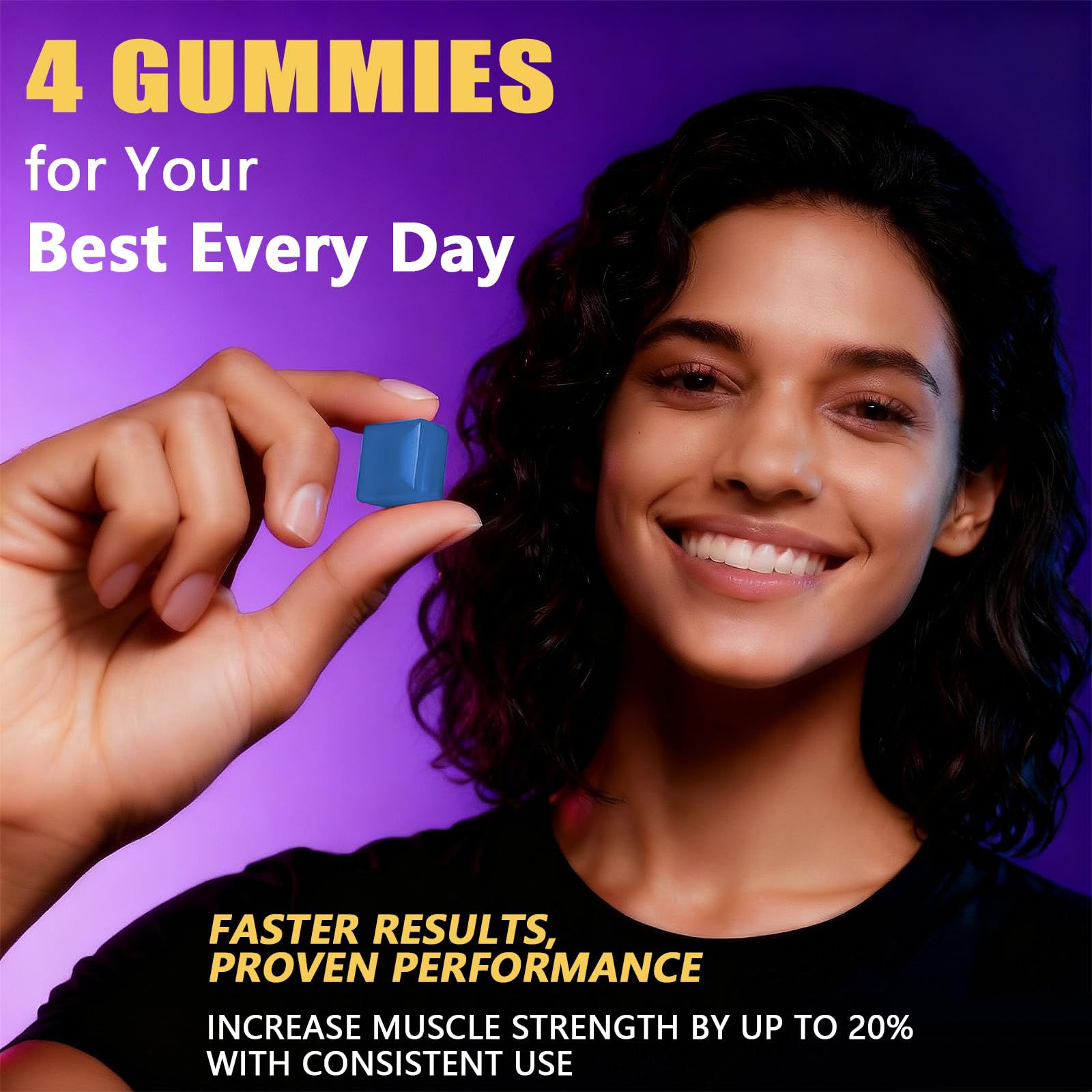 VITARENEW Creatine Gummies with a measuring scoop