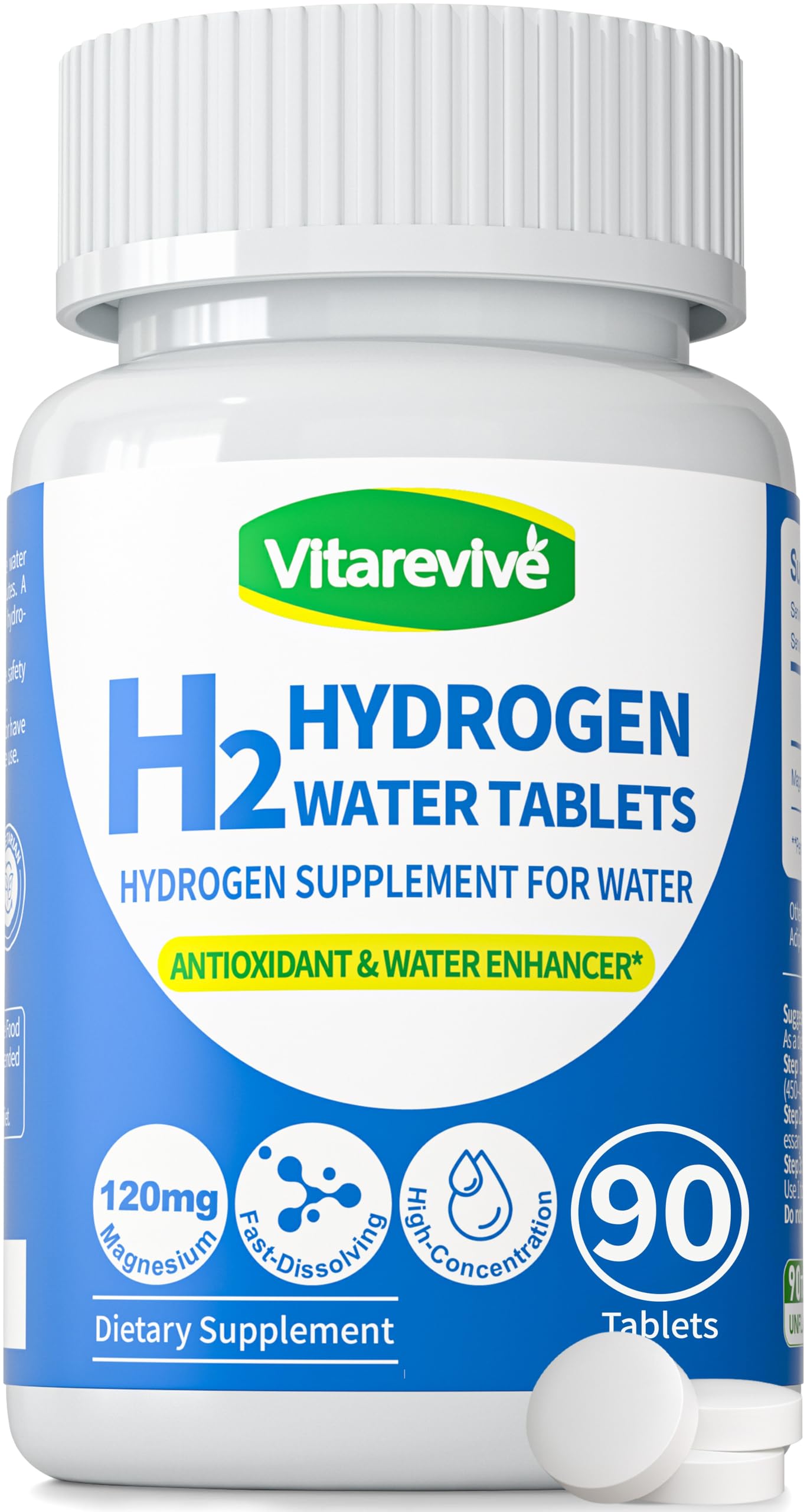 Vitarevive Hydrogen Water Tablets packaging front view