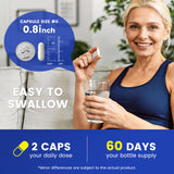 Vitarevive Magnesium Glycinate 600 mg capsules with a glass of water
