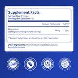 Vitarevive Magnesium Glycinate 600 mg supplement side view