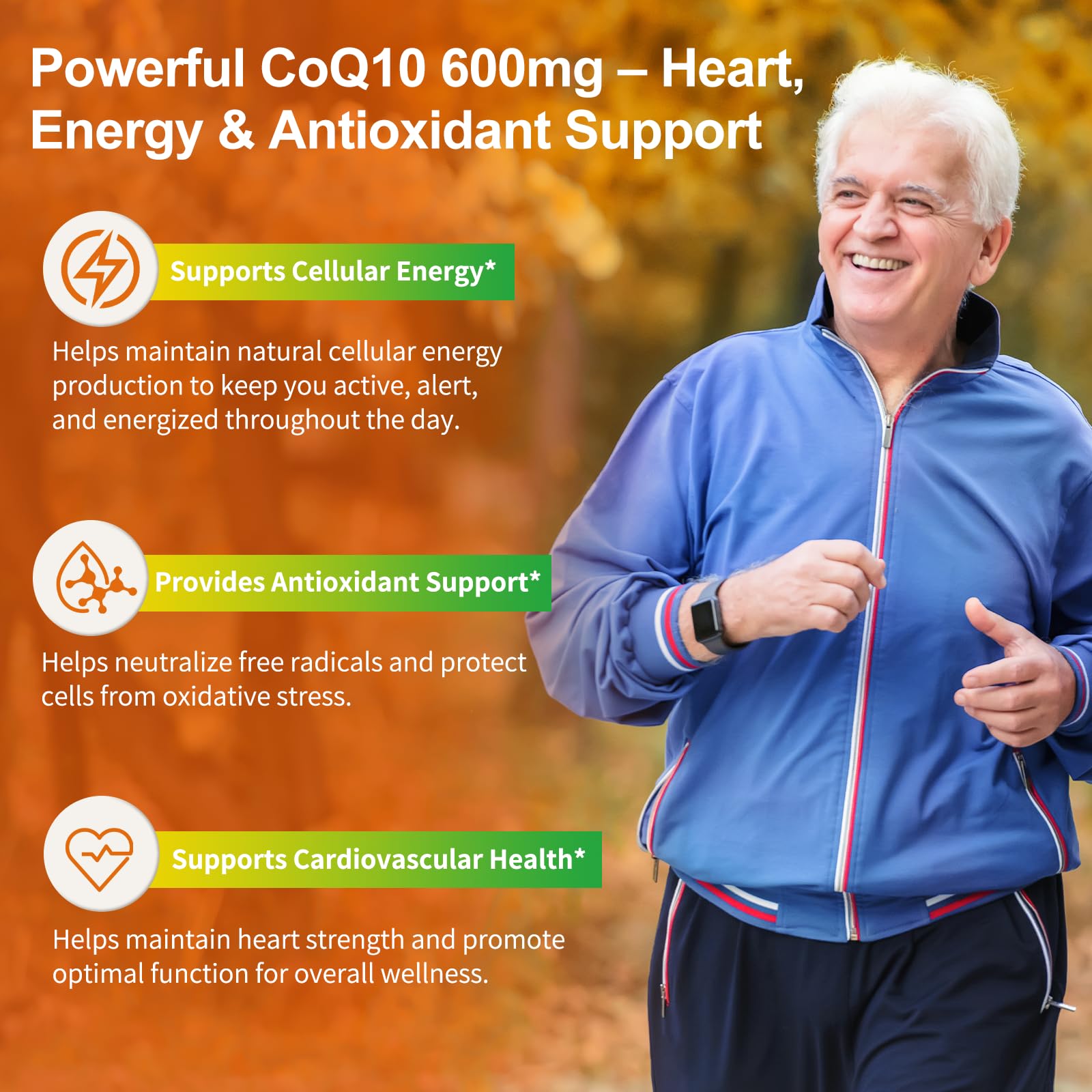 Vitarevive Ubiquinol CoQ10 Softgels 100mg side view