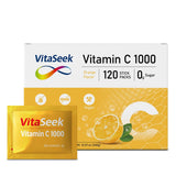 VitaSeek Vitamin C + Zinc 120 sachets packaging front view