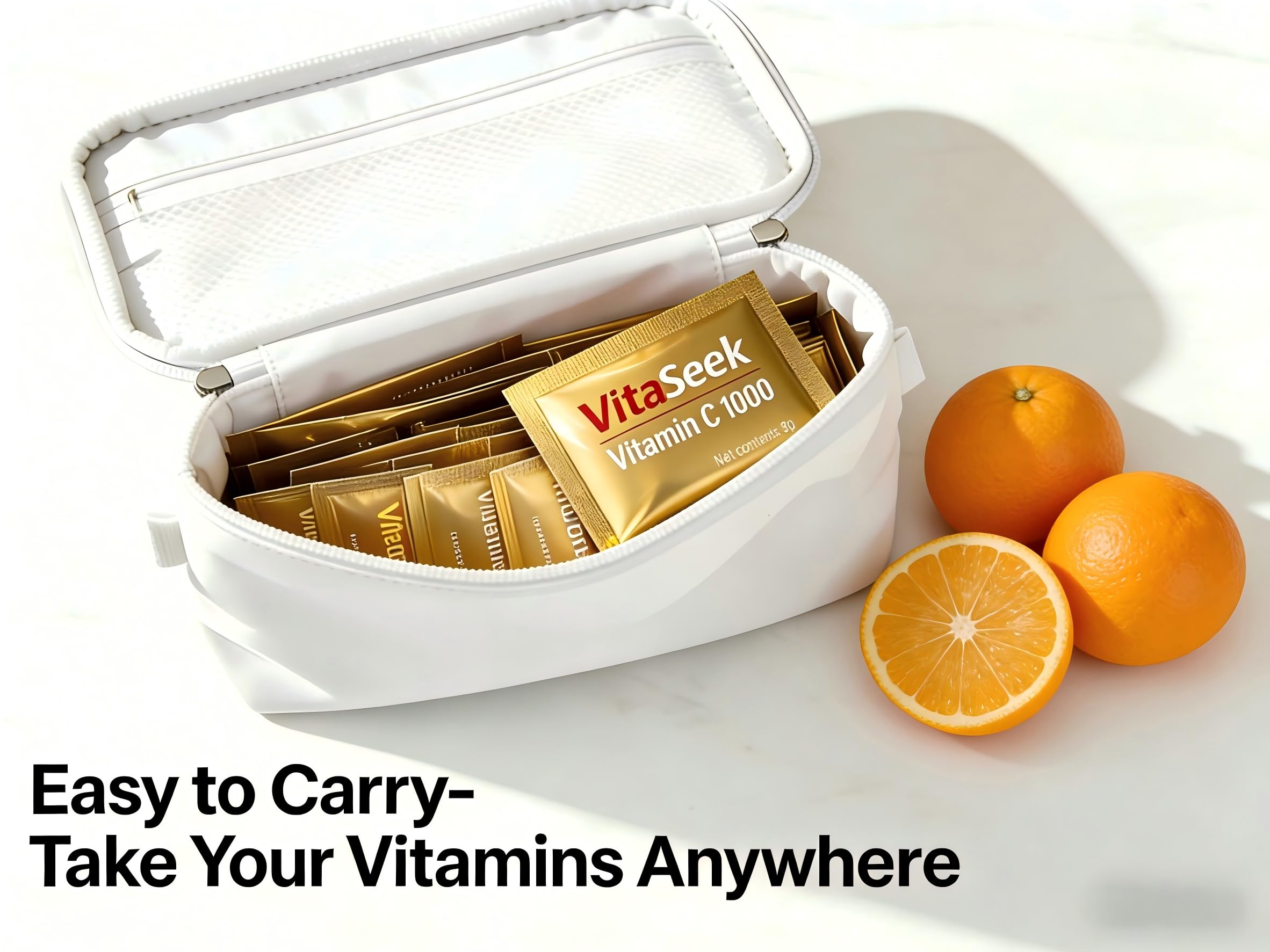 VitaSeek Vitamin C + Zinc sachets with natural flavours