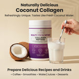 VITASEI Collagen Peptides Powder 450g mixed in a smoothie