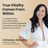 VITASEI Collagen Peptides Powder 450g serving suggestion