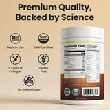 VITASEI Hydrolyzed Collagen Peptides Powder chocolate flavour close-up