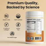 VITASEI Hydrolyzed Collagen Peptides Powder in a coffee
