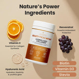 VITASEI Hydrolyzed Collagen Peptides Powder mixed in a smoothie