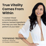 VITASEI Magnesium Bisglycinate 288mg with a measuring spoon