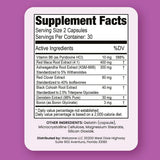 VITASEI Menomax Balance Menopause Support Supplement ingredients list