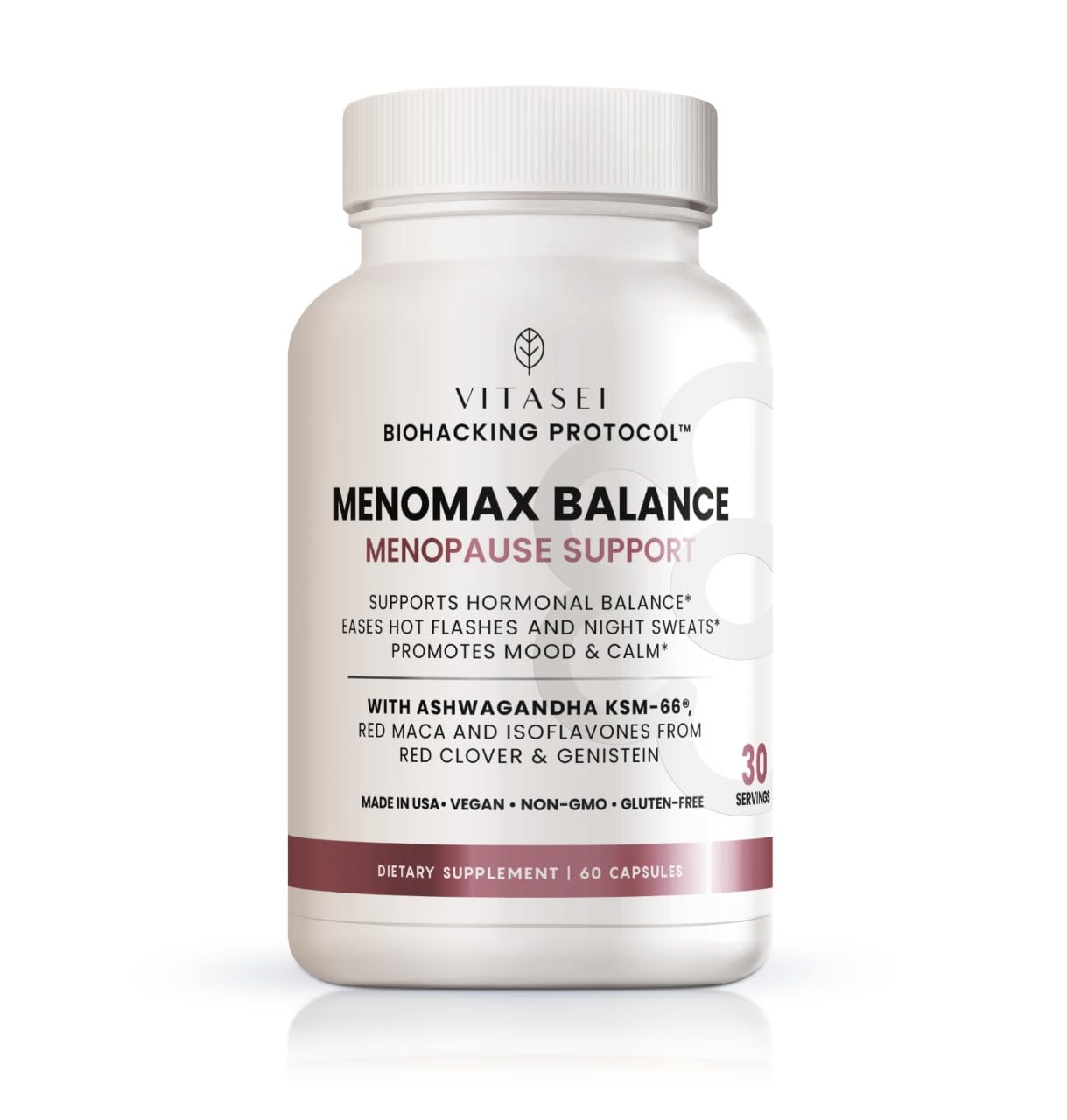 VITASEI Menomax Balance Menopause Support Supplement jar front view