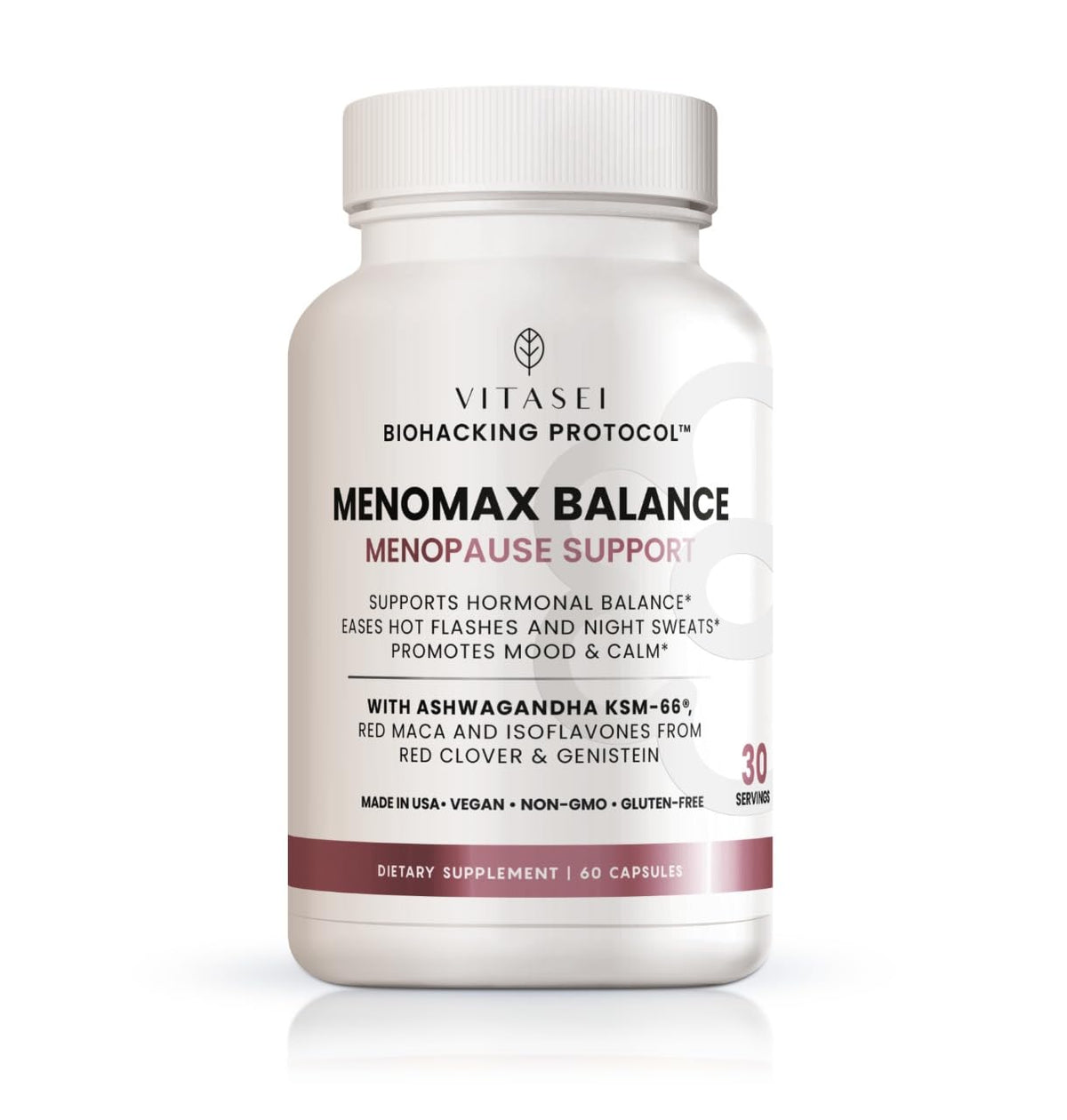 VITASEI Menomax Balance Menopause Support Supplement jar front view