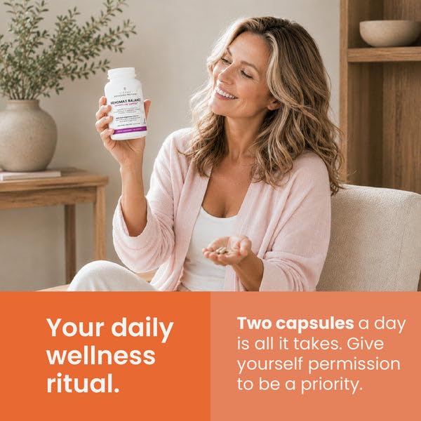 VITASEI Menomax Balance Menopause Support Supplement jar with lid open