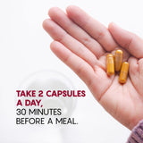 VITASEI Milk Thistle Liver Support Complex 60 Capsules on a wooden table
