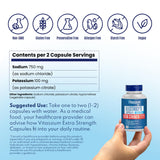 Vitassium Electrolyte Capsules displayed on a wooden table