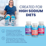 Vitassium FastChews chewable electrolyte tablets on a table