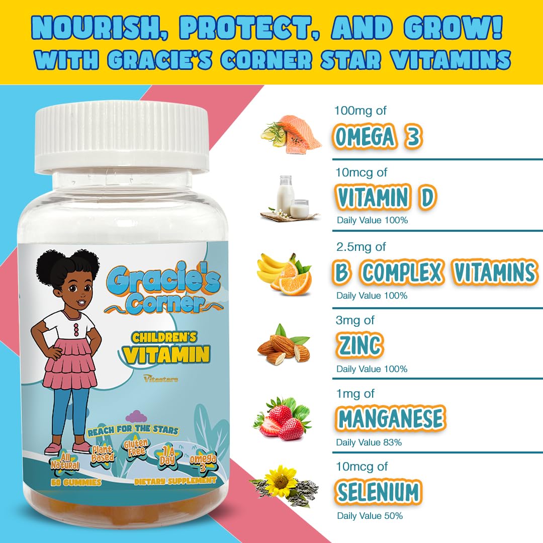 Vitastars Kids Multivitamin Gummies tropical flavour gummies