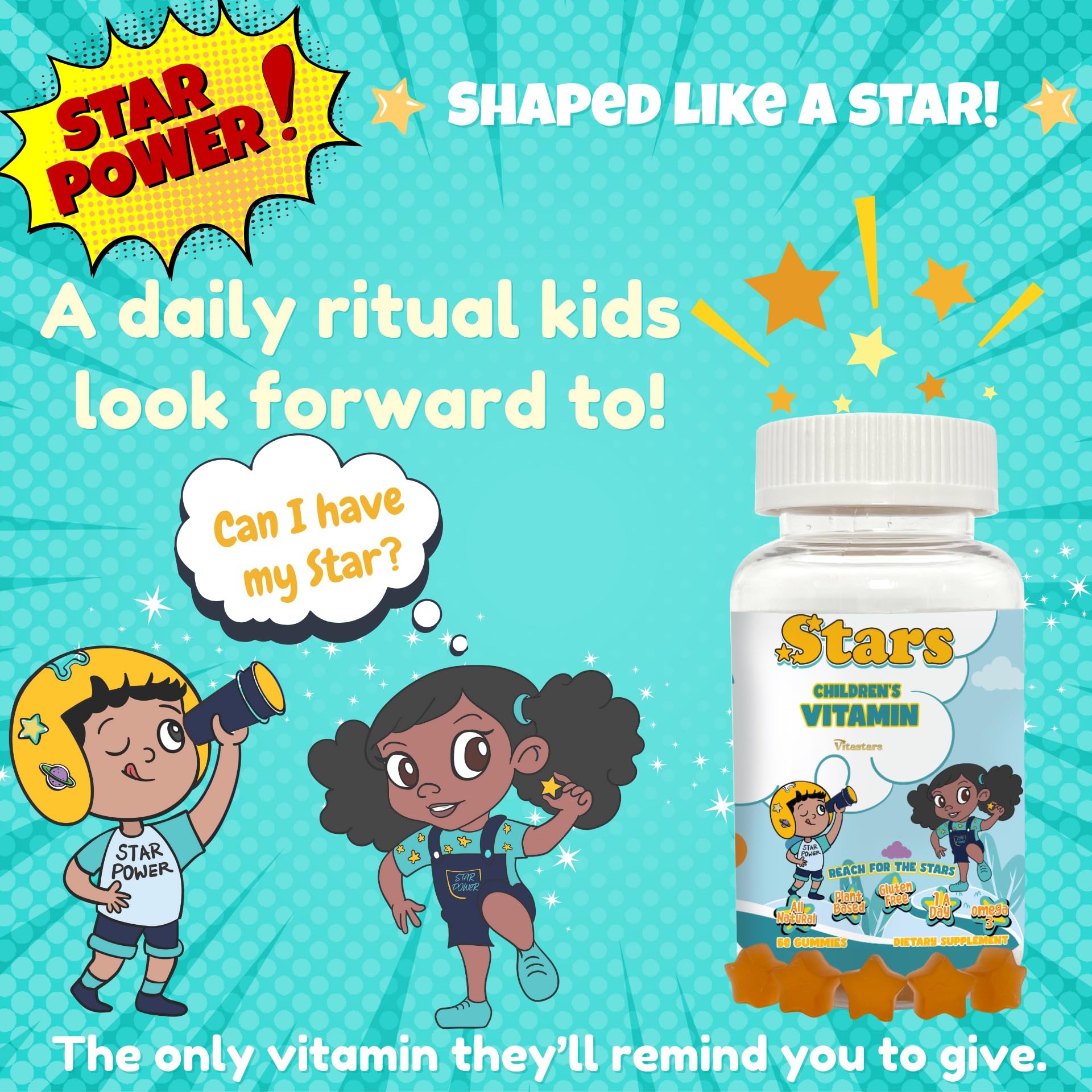 Vitastars Multivitamin Gummies in a child's hand