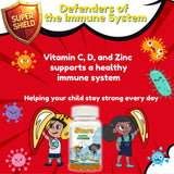 Vitastars Multivitamin Gummies star-shaped gummies in pineapple flavour