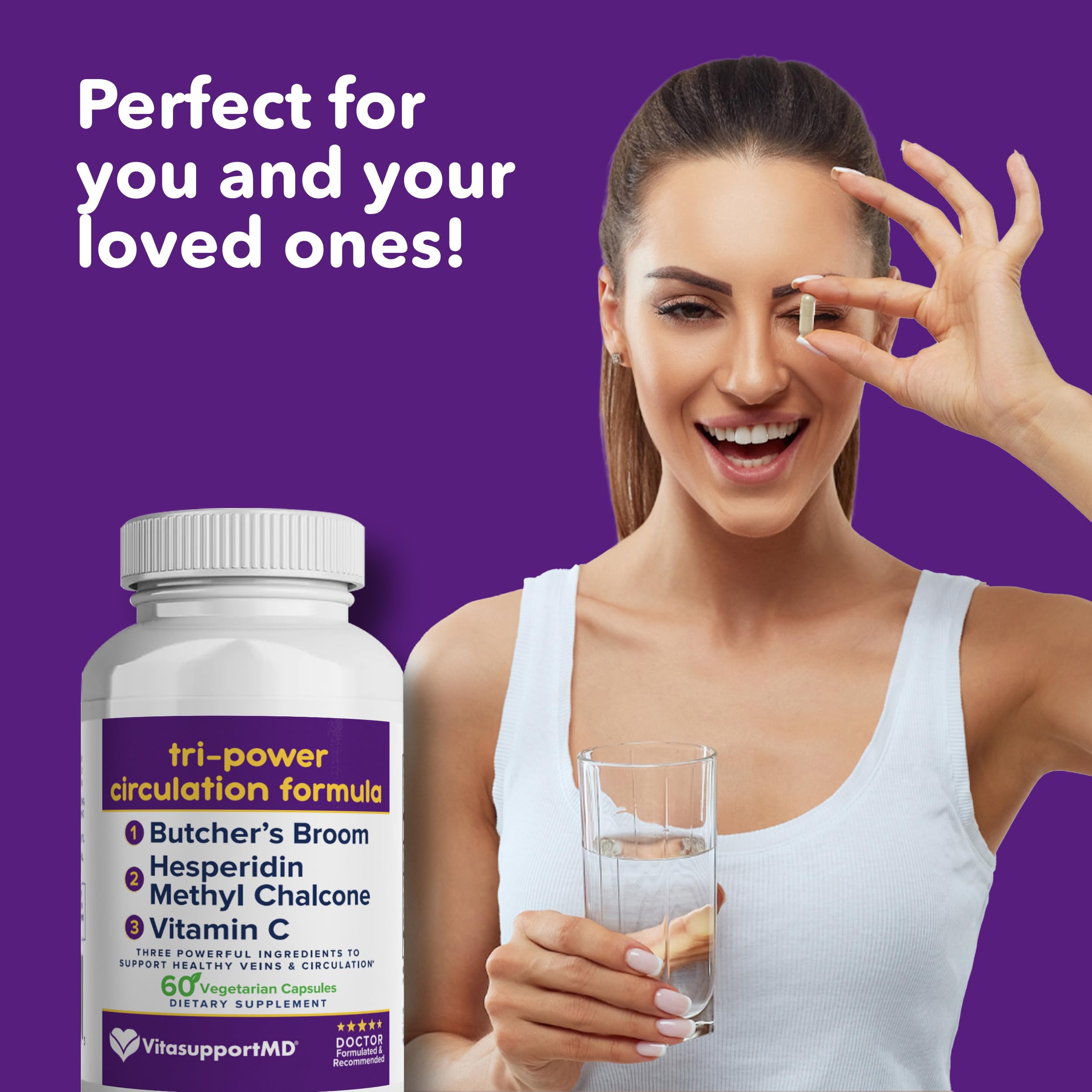 VITASUPPORTMD Blended Vitamin & Mineral Supplement on a wooden table