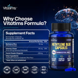 Vitatims Methylene Blue Capsules in a lifestyle setting