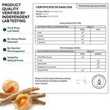 VitaUp Ashwagandha Capsules 1300mg with measuring spoon