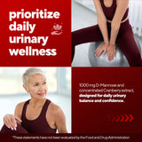 VitaUp Cranberry D-Mannose Capsules with fresh cranberries