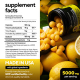 VitaUp Creatine Monohydrate Gummies nutritional information