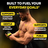 VitaUp Creatine Monohydrate Gummies on a gym bench