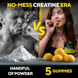 VitaUp Creatine Monohydrate Gummies with workout gear