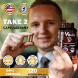 VitaUp Lion's Mane Mushroom Capsules displayed with other supplements