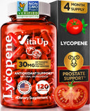 VitaUp Lycopene Supplement 30mg natural tomato extract capsules front view
