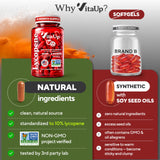 VitaUp Lycopene Supplement bottle side view