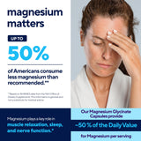 VitaUp Magnesium Glycinate 200mg supplement back view