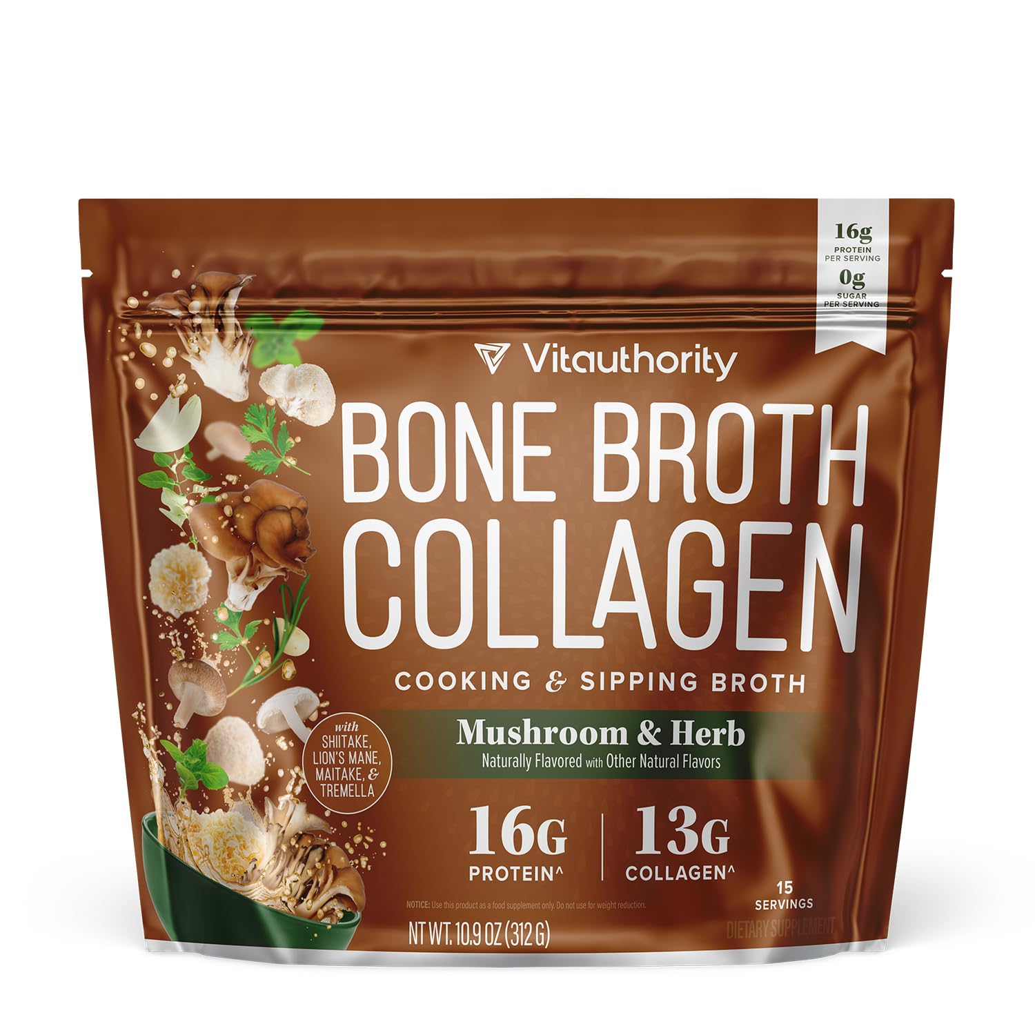 Vitauthority Bone Broth Collagen 309g front view
