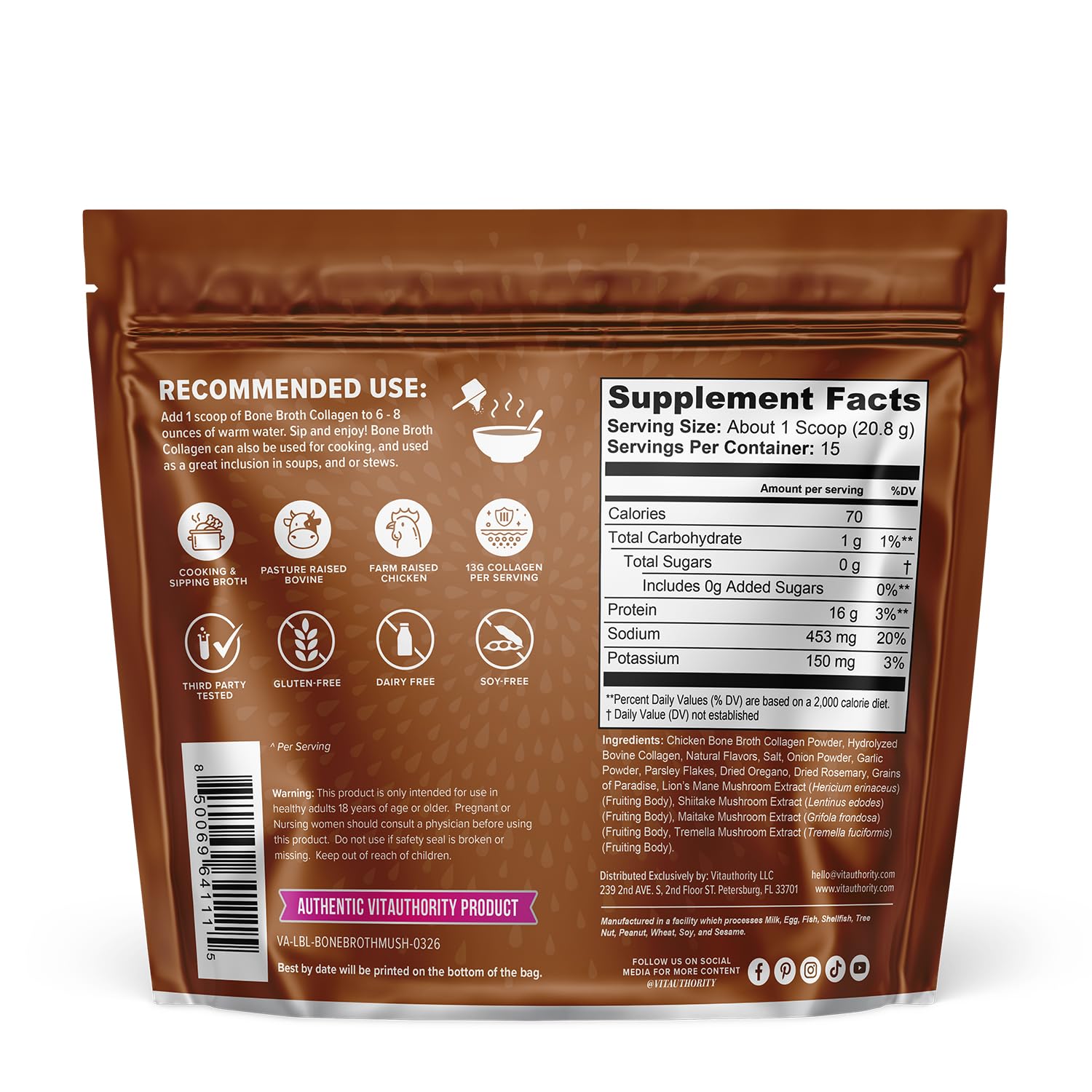Vitauthority Bone Broth Collagen lifestyle scene