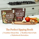 Vitauthority Bone Broth Collagen mixed in hot water