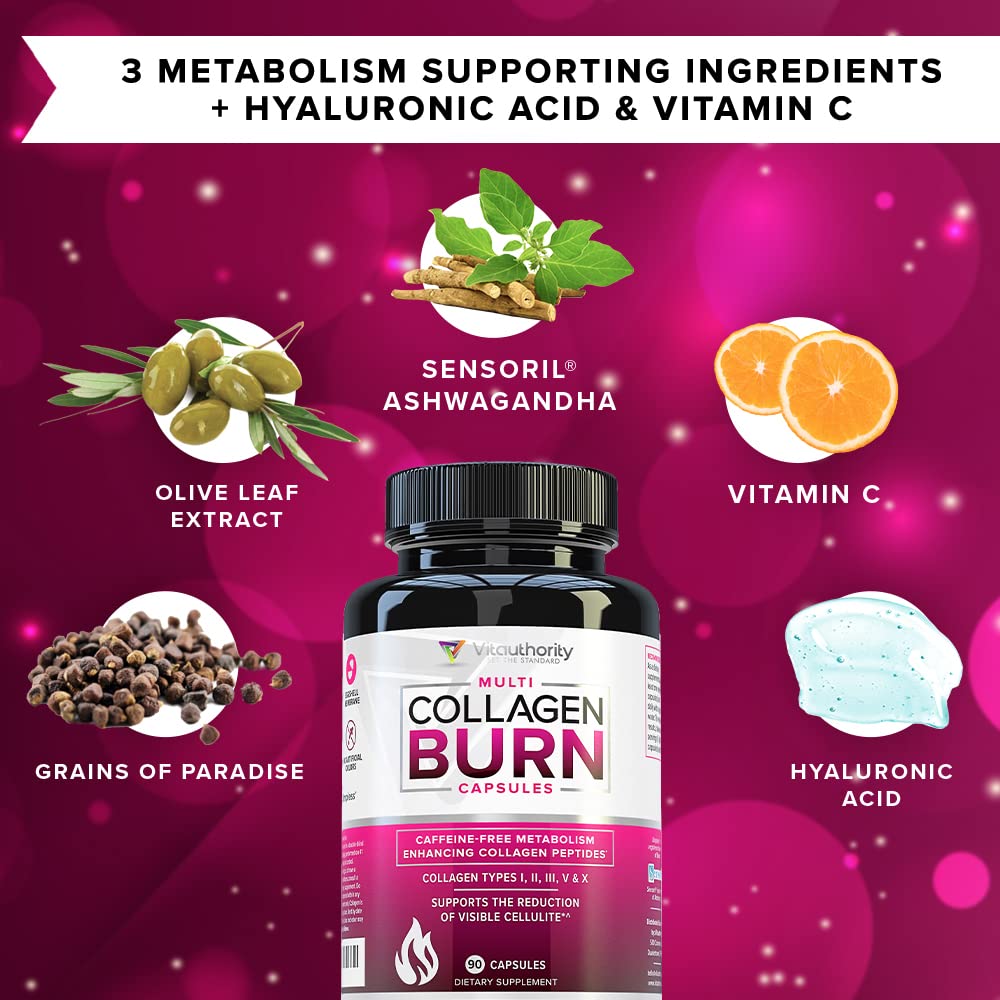 Vitauthority Collagen Complex 90g on a kitchen counter