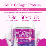 Vitauthority Collagen Creatine Powder mixed in a smoothie