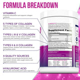 Vitauthority Collagen Powder 331g mixed in a drink