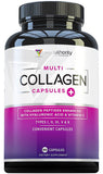 Vitauthority Multi Collagen Complex Capsules front view with packaging