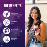 Vitauthority Multi Collagen Complex Capsules with hyaluronic acid and vitamin C highlights