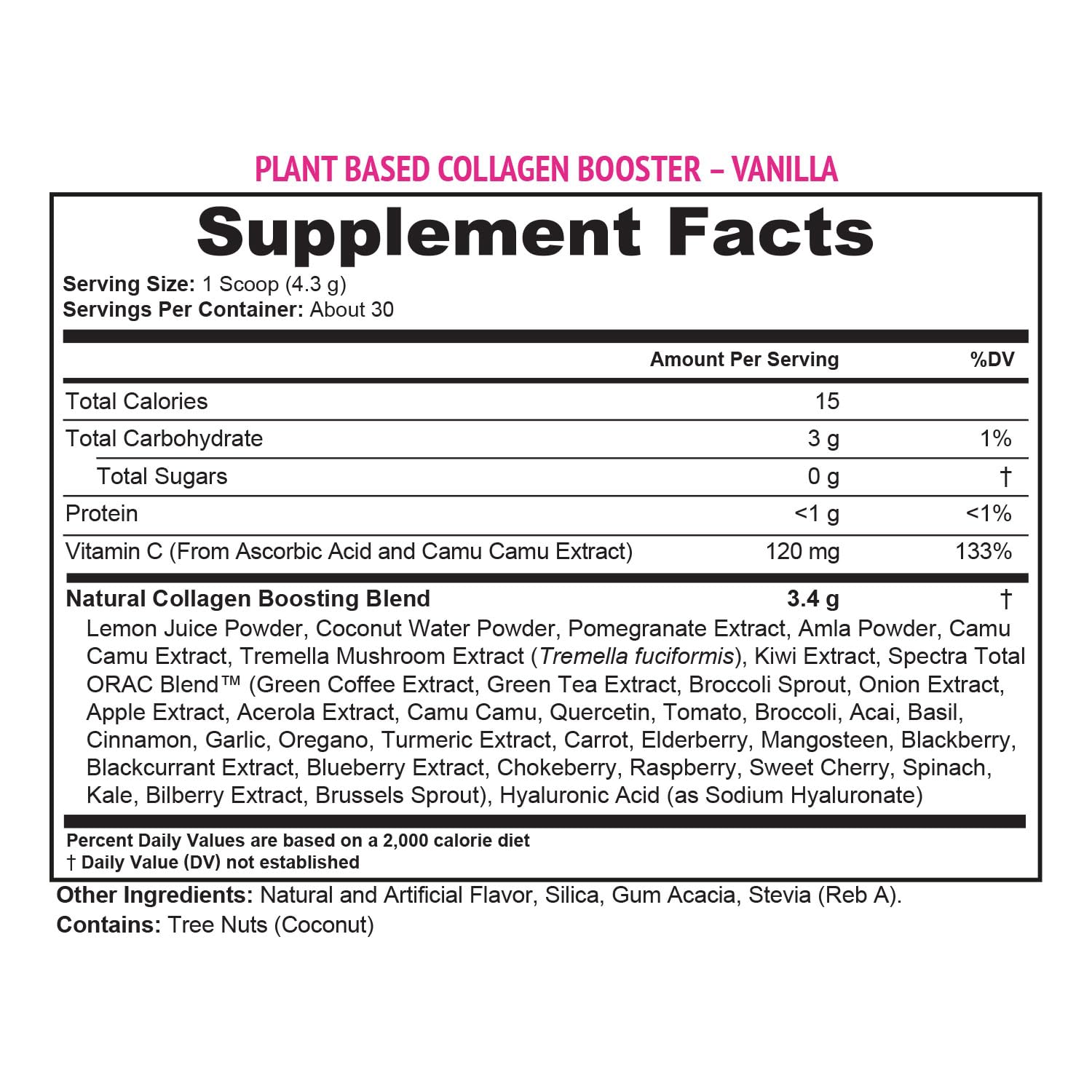 Vitauthority Vegan Collagen Powder in a glass of water